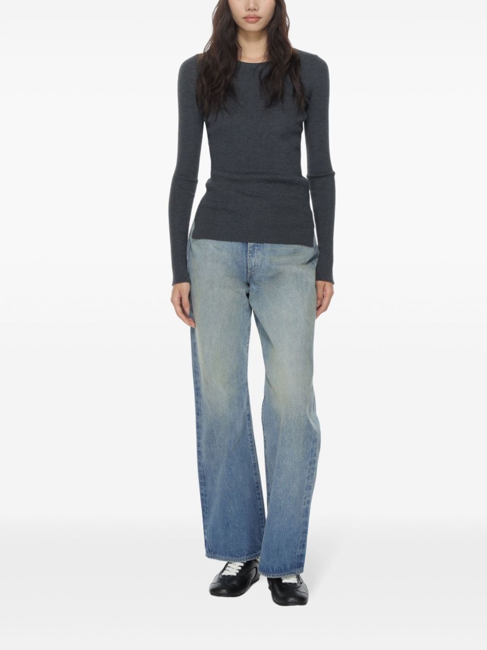 wide-leg jeans - 2