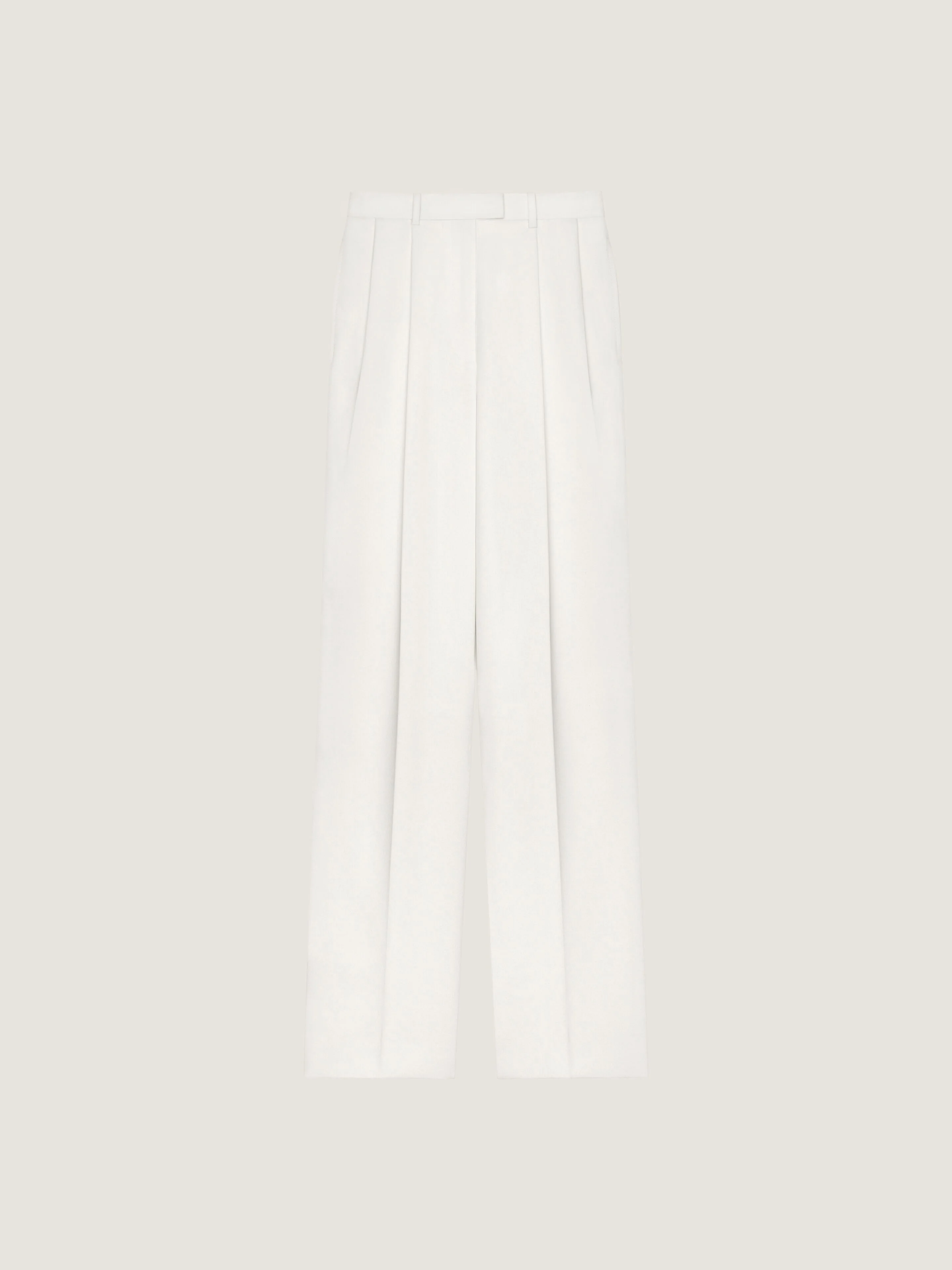 DOUBLE PLEAT PANTS IN WOOL AND MOHAIR - 1