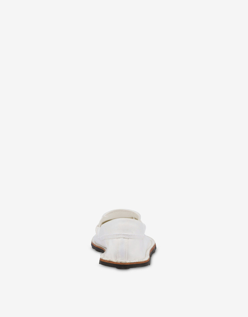 Moschino LOAFERS IN CANVAS DESERT COLLEGE outlook