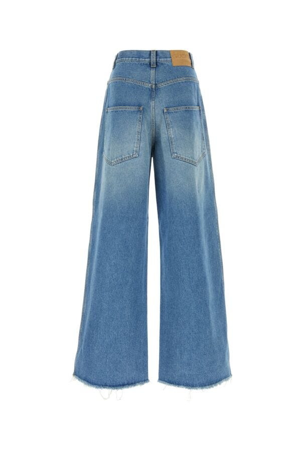 Gucci Women Denim Wide-Leg Jeans - 2