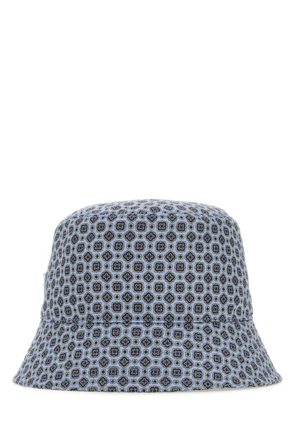 Prada Man Printed Re-Nylon Bucket Hat - 1