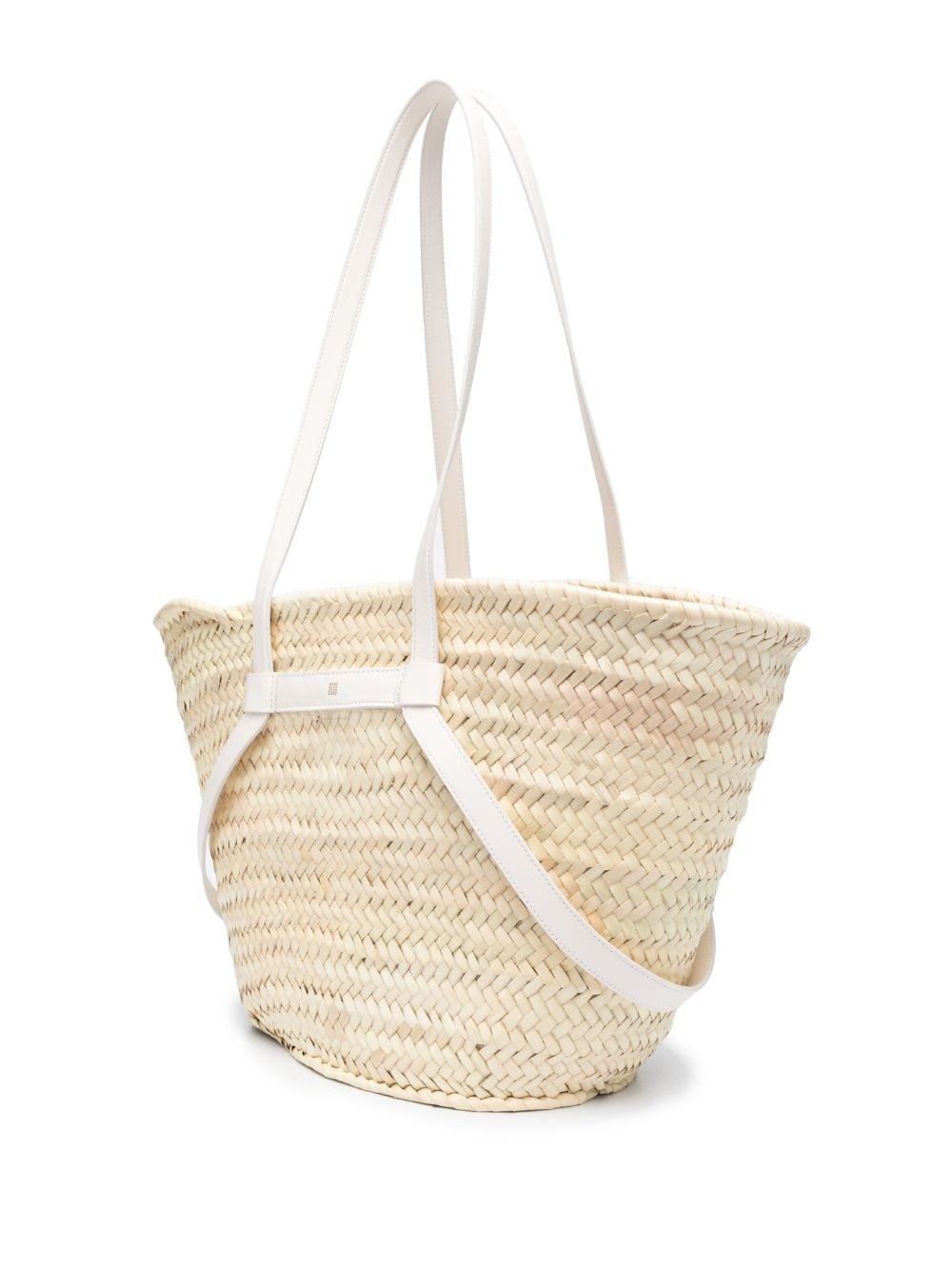 medium Voyou raffia tote bag - 3