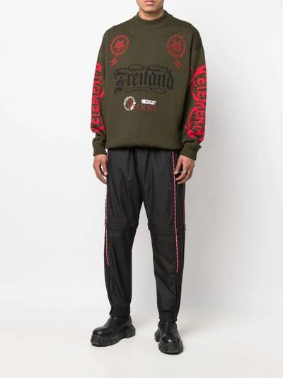 VETEMENTS side-stripe track pants outlook