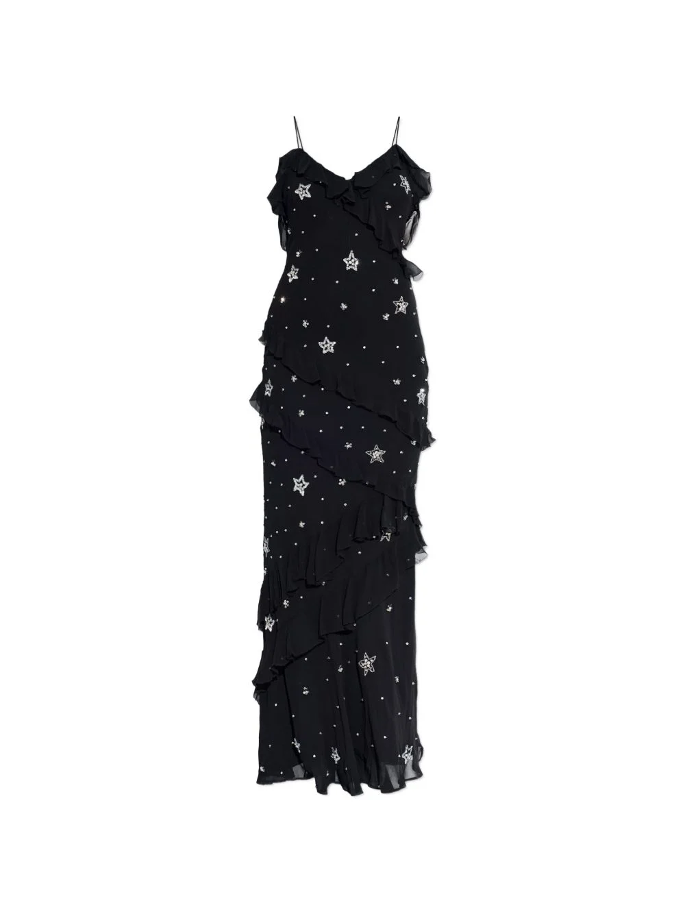 Rialto ruffled star-embellished maxi dress - 1