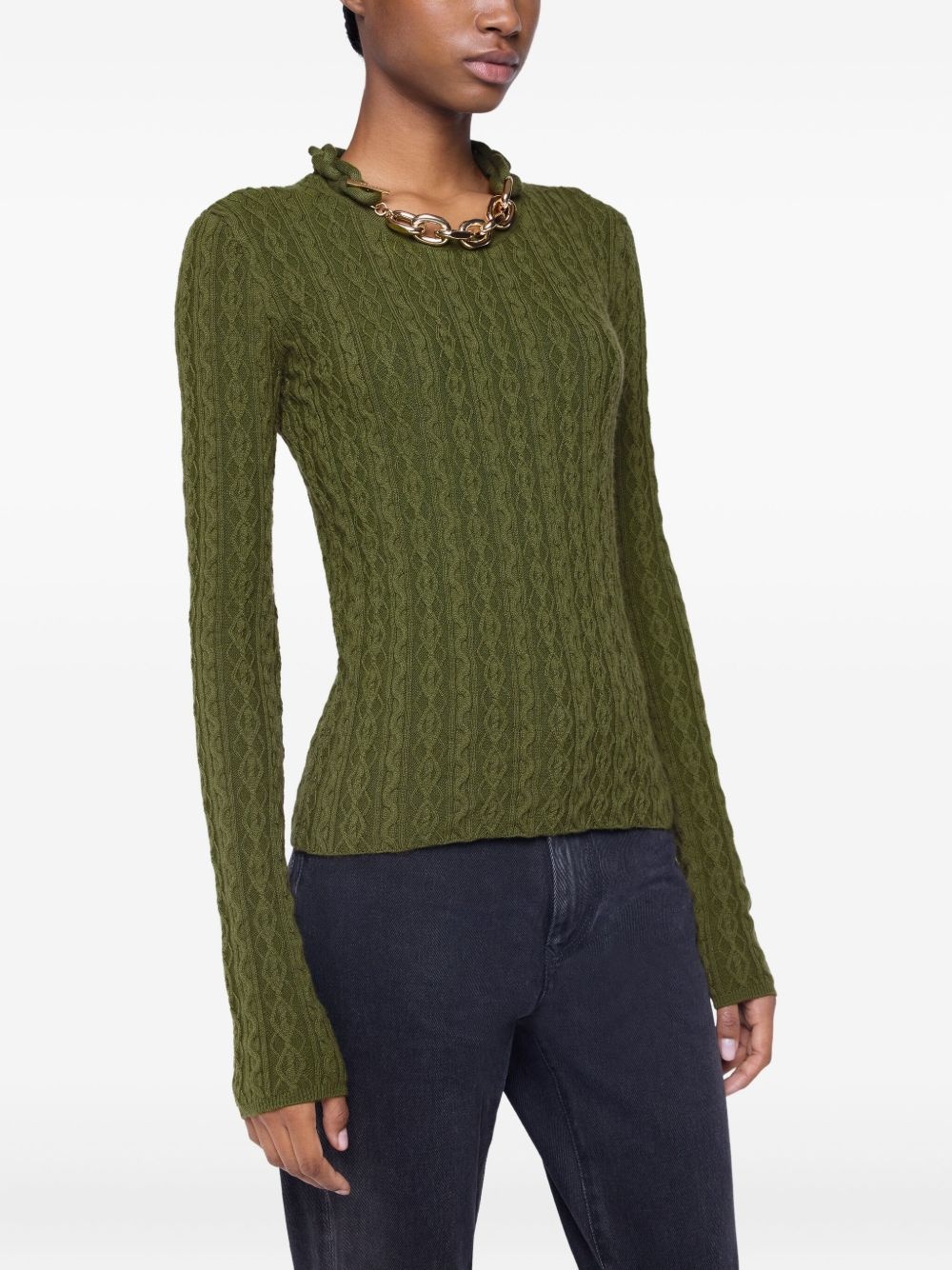 cable-knit top - 5