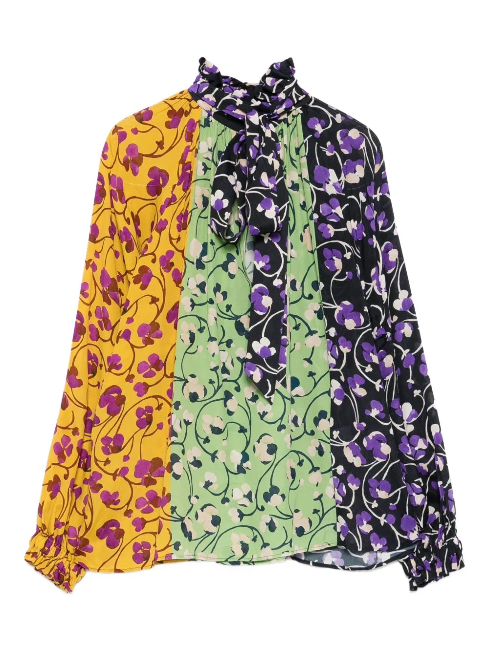 floral-pattern blouse - 1