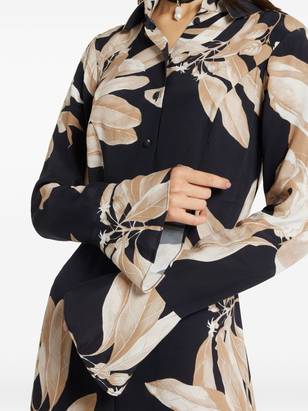 floral-print midi dress - 5
