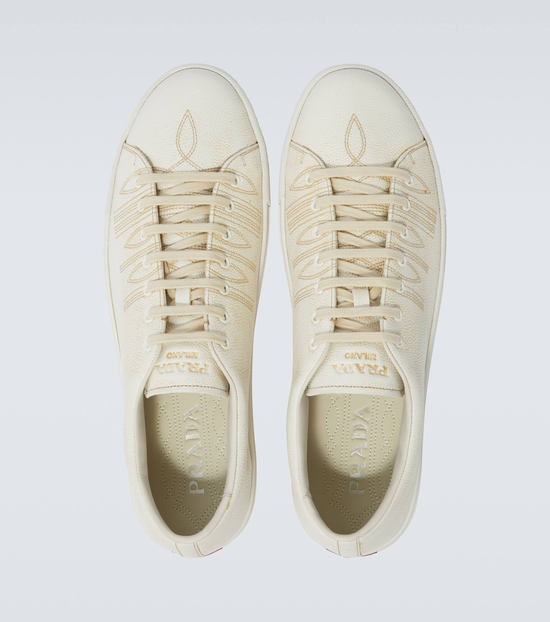 Leather sneakers - 4
