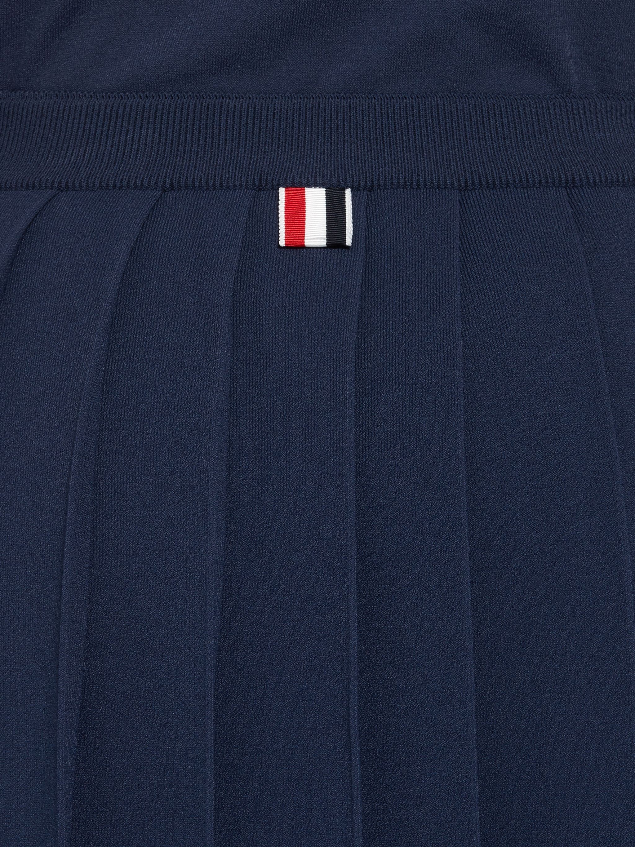 Navy Viscose Elite Pleated Skirt - 6