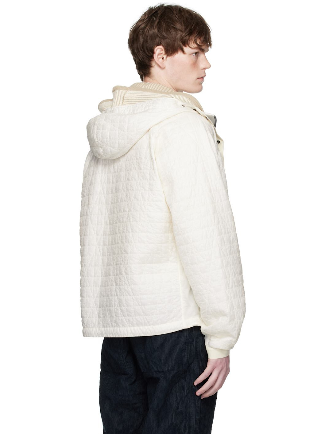 Off-White 4100023 Crinkled Reps NY Quilted-TC Jacket - 3