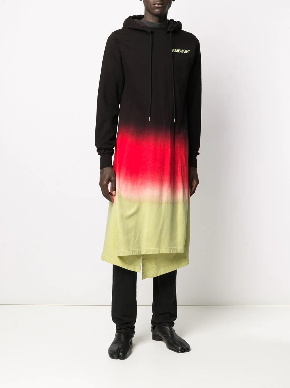 gradient long hoodie - 2