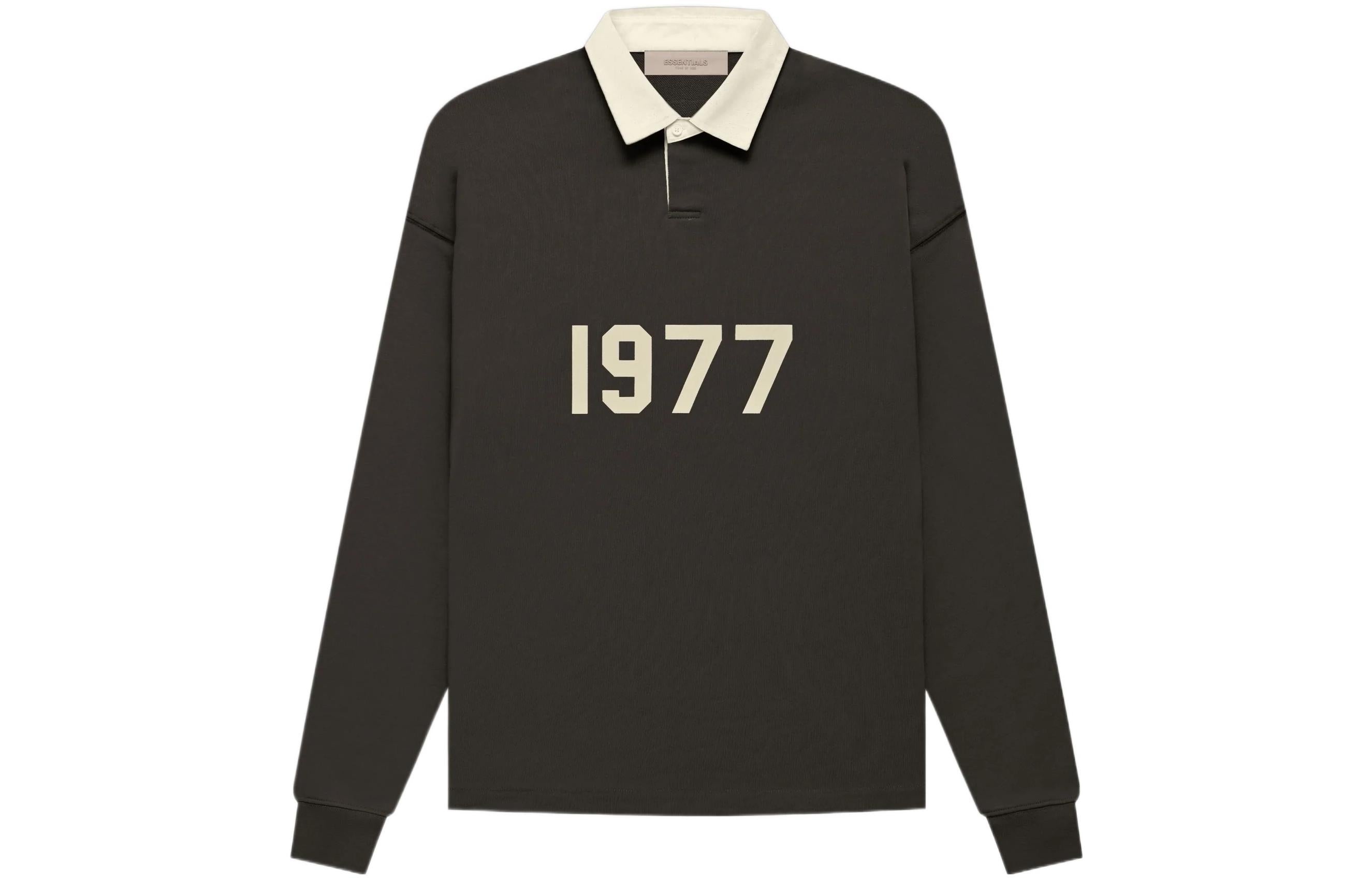 Fear of God Essentials FW22 Henley Rugby Polo 'Off Black' FOG-FW22-366 - 2