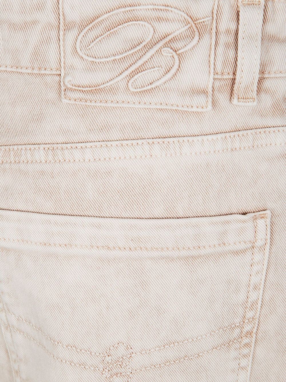 wide-leg denim shorts - 3