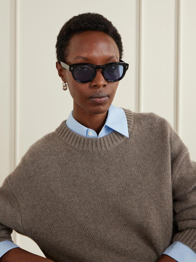 JACQUES MARIE MAGE Dr. Dream Round-frame Tortoiseshell Acetate Sunglasses outlook