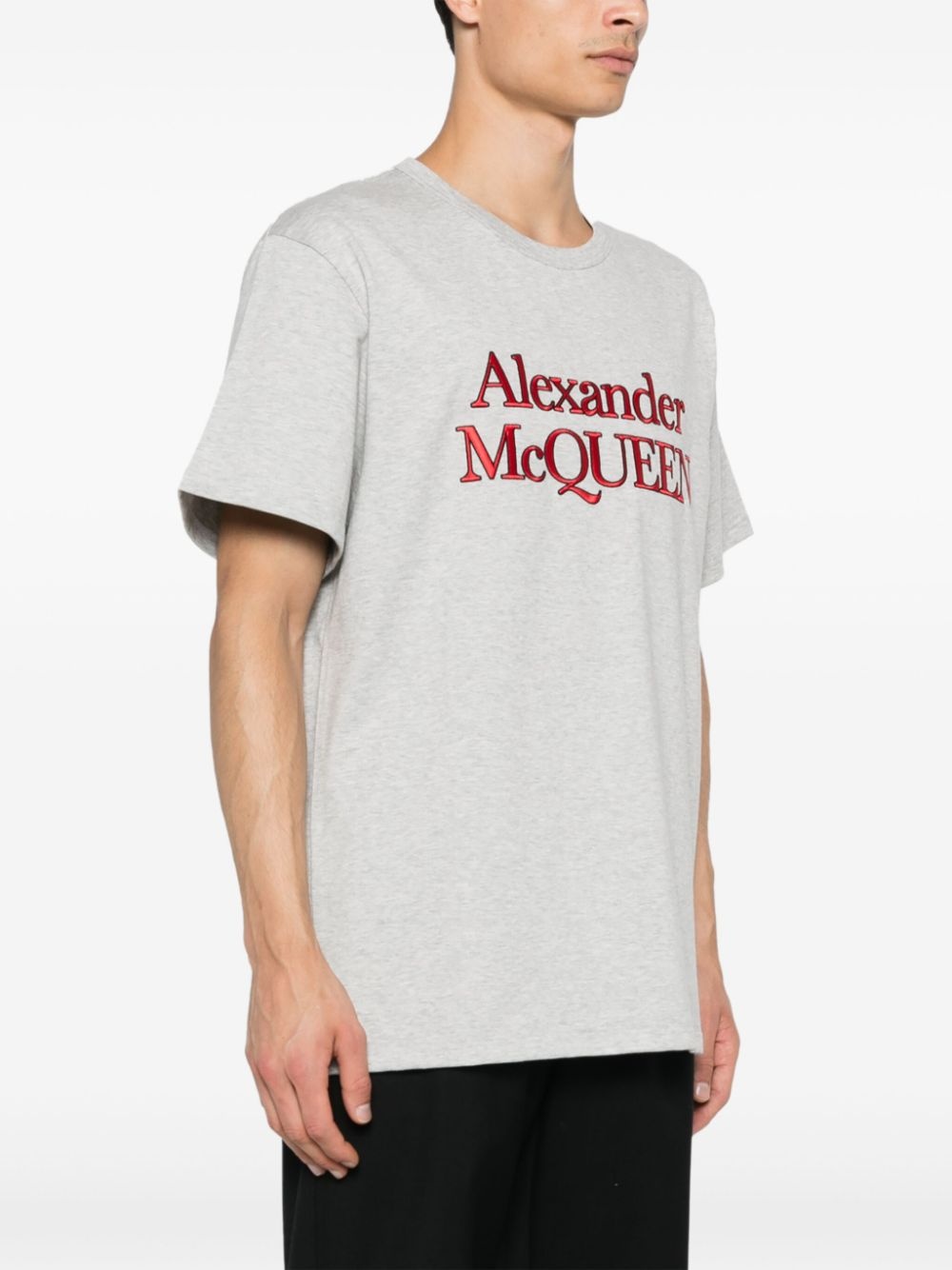 logo-print cotton T-shirt - 3