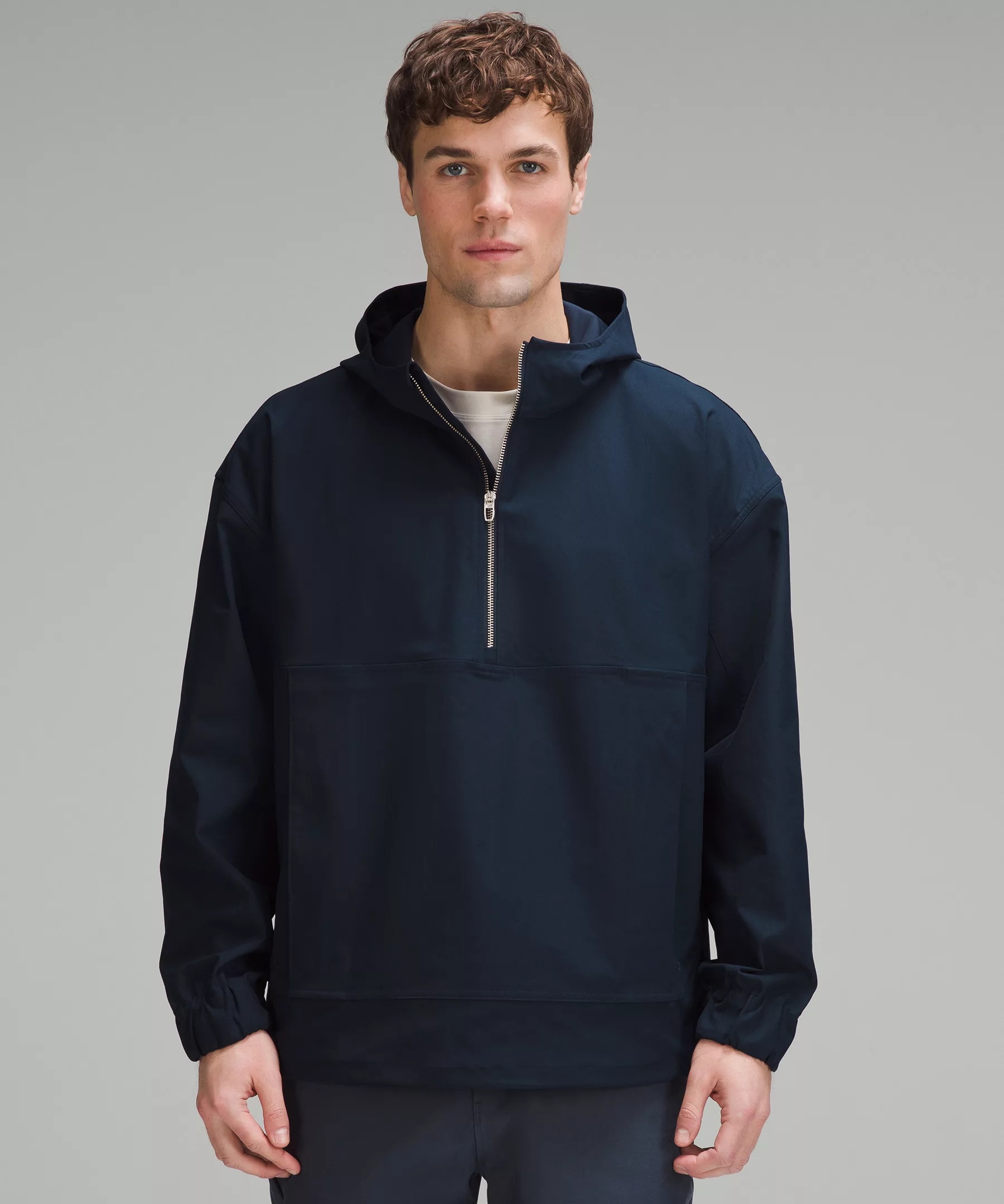 Smooth Twill Half-Zip Anorak - 1