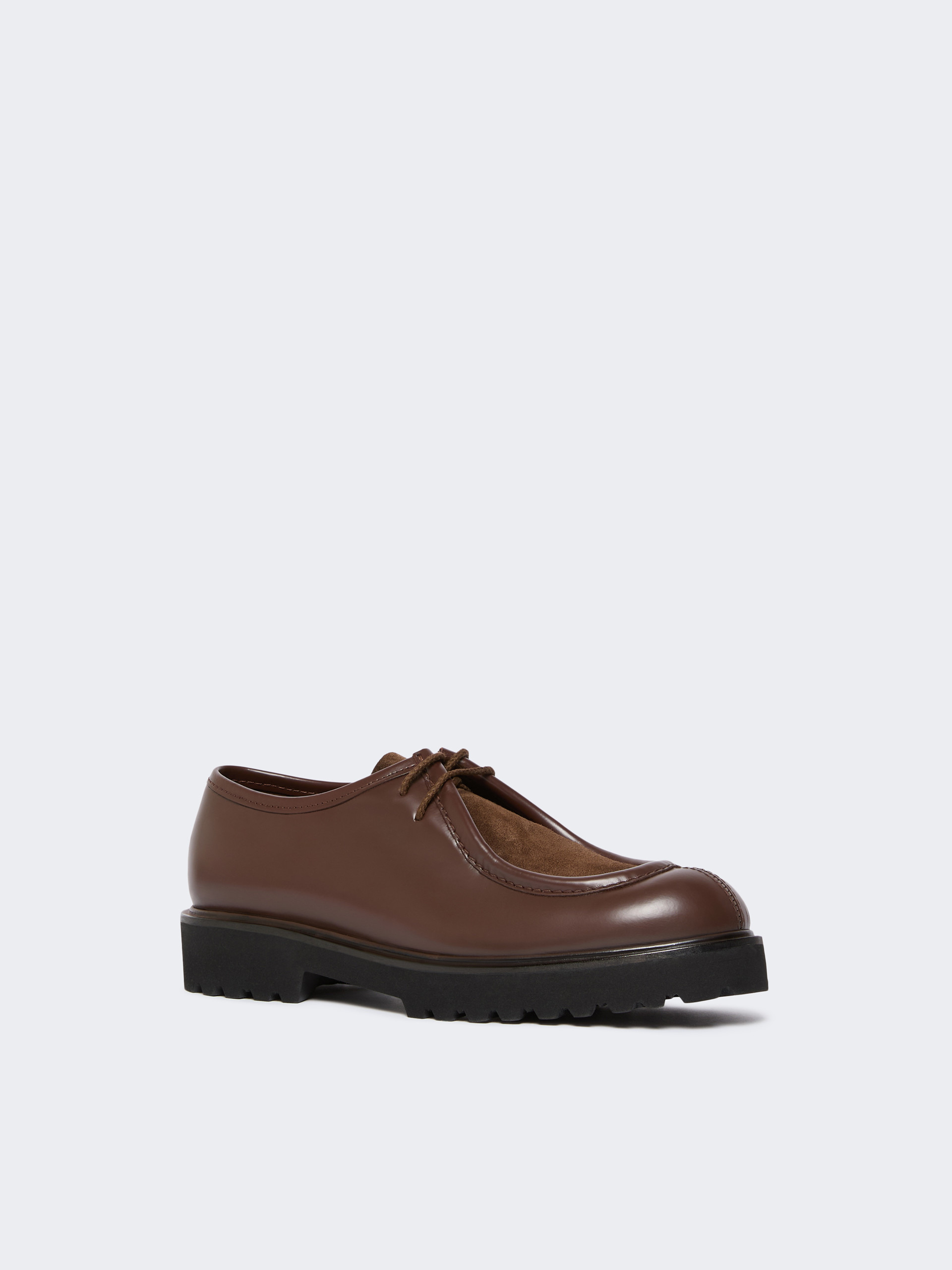 TRACKLACEUP Leather and suede lace-up shoes - 2