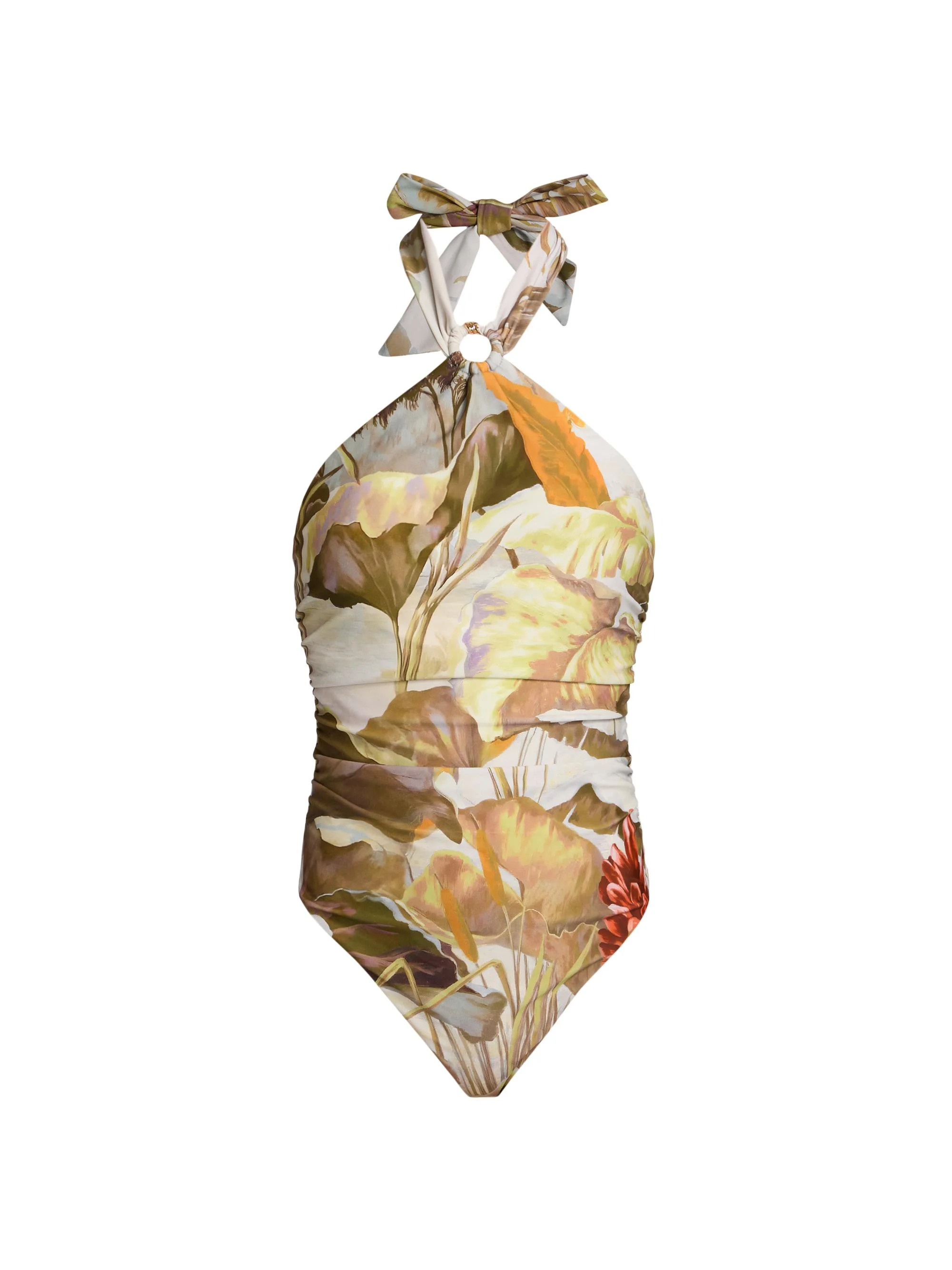 Women's Alanna Printed One-Piece Swimsuit - Natural Multi - 1