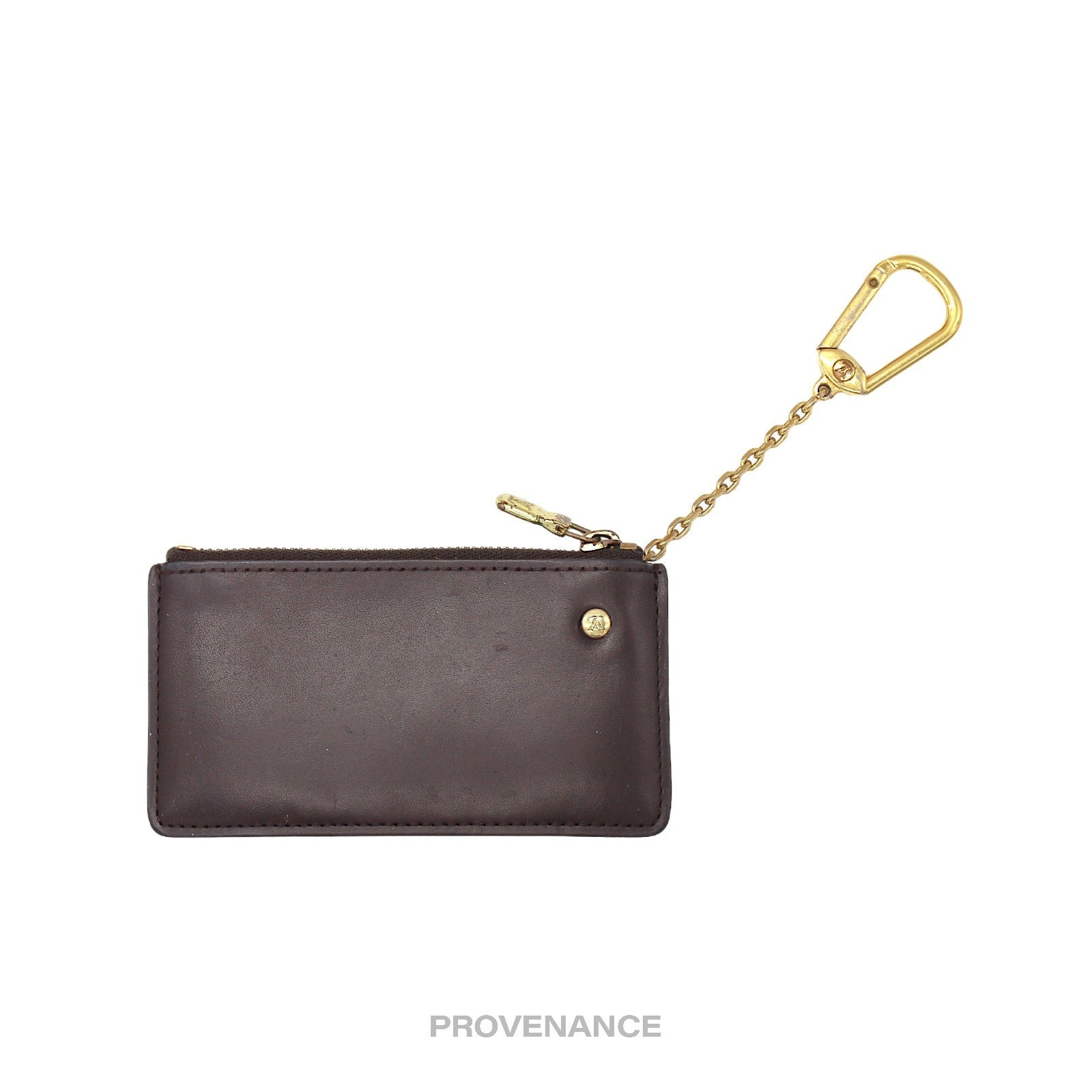 Louis Vuitton Two Tone Key Pouch Cles - Damier Ebene - 3