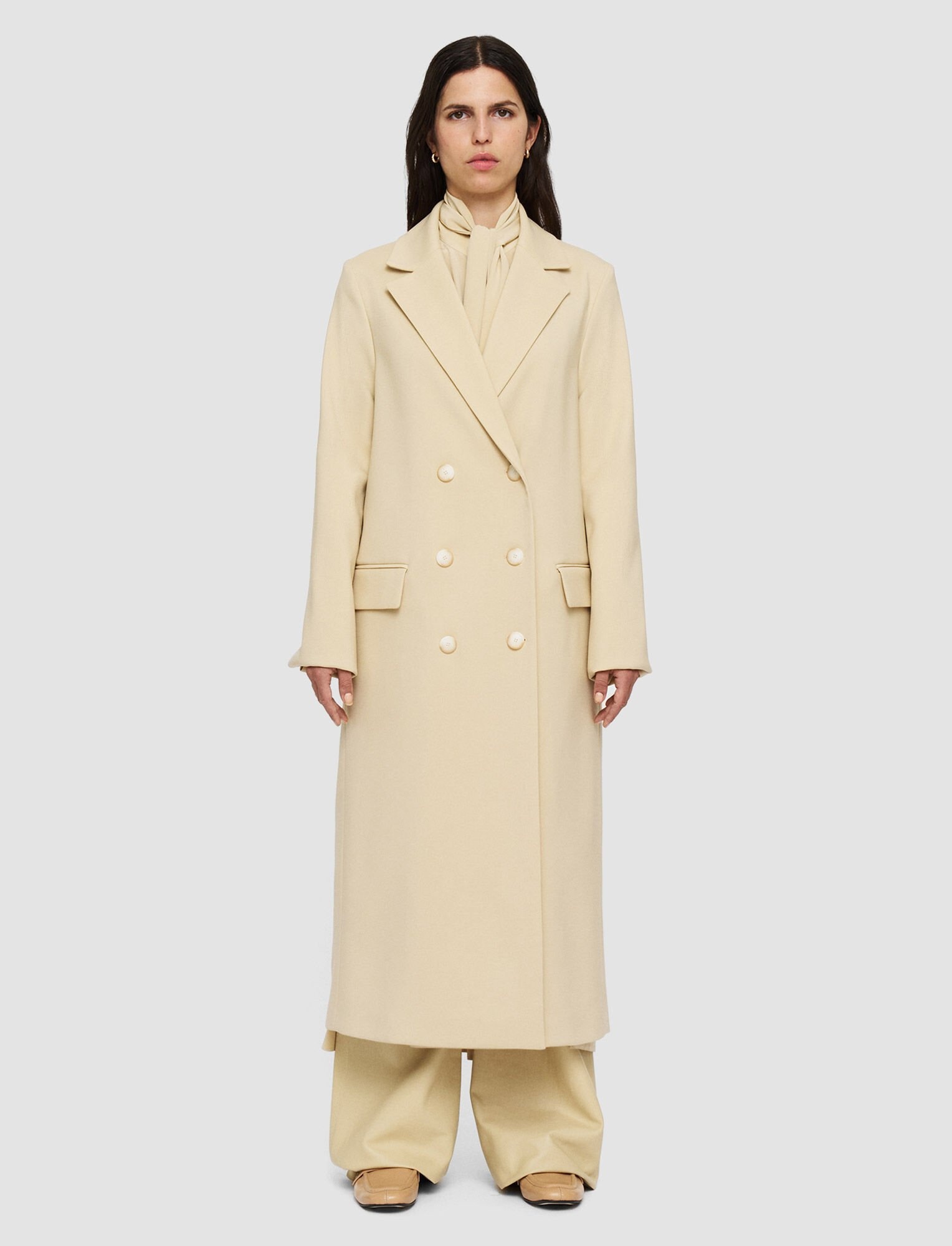 Bonded Tailoring Wool Stretch Chantin Coat - 2