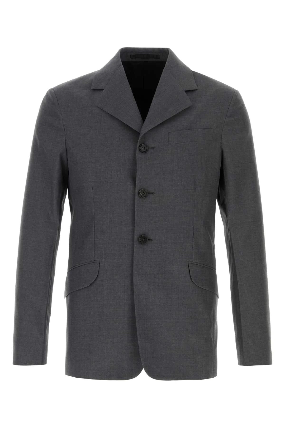Jil Sander Men Graphite Wool Blazer - 1
