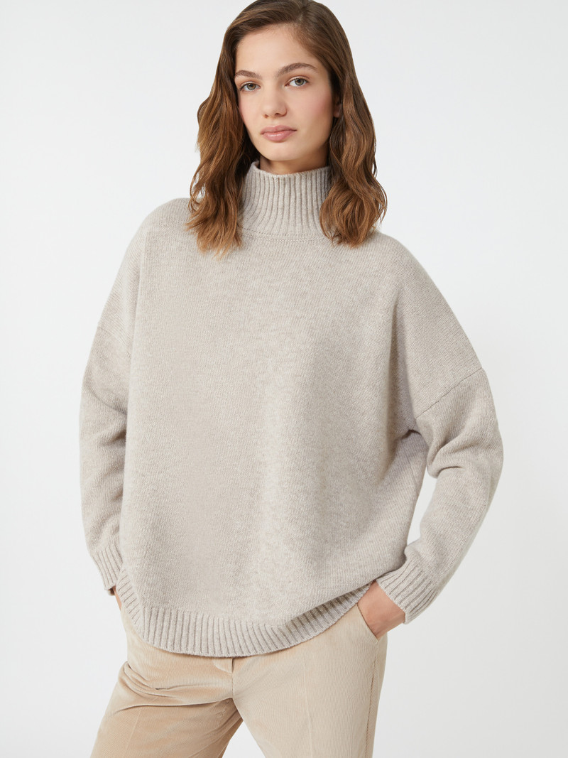 BORGIA Wool knit turtleneck jumper 5