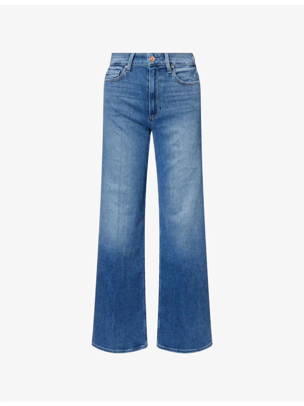 Anessa 31in Wide-Leg Denim Jeans - 1