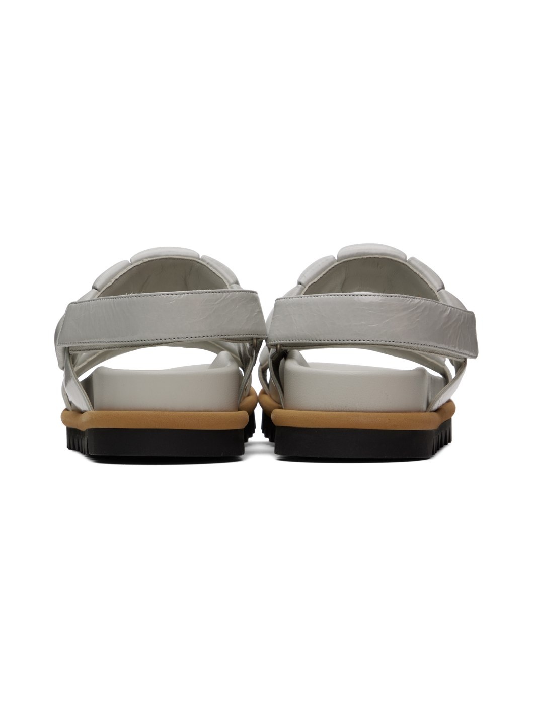 Off-White Padded Leather Sandals - 2