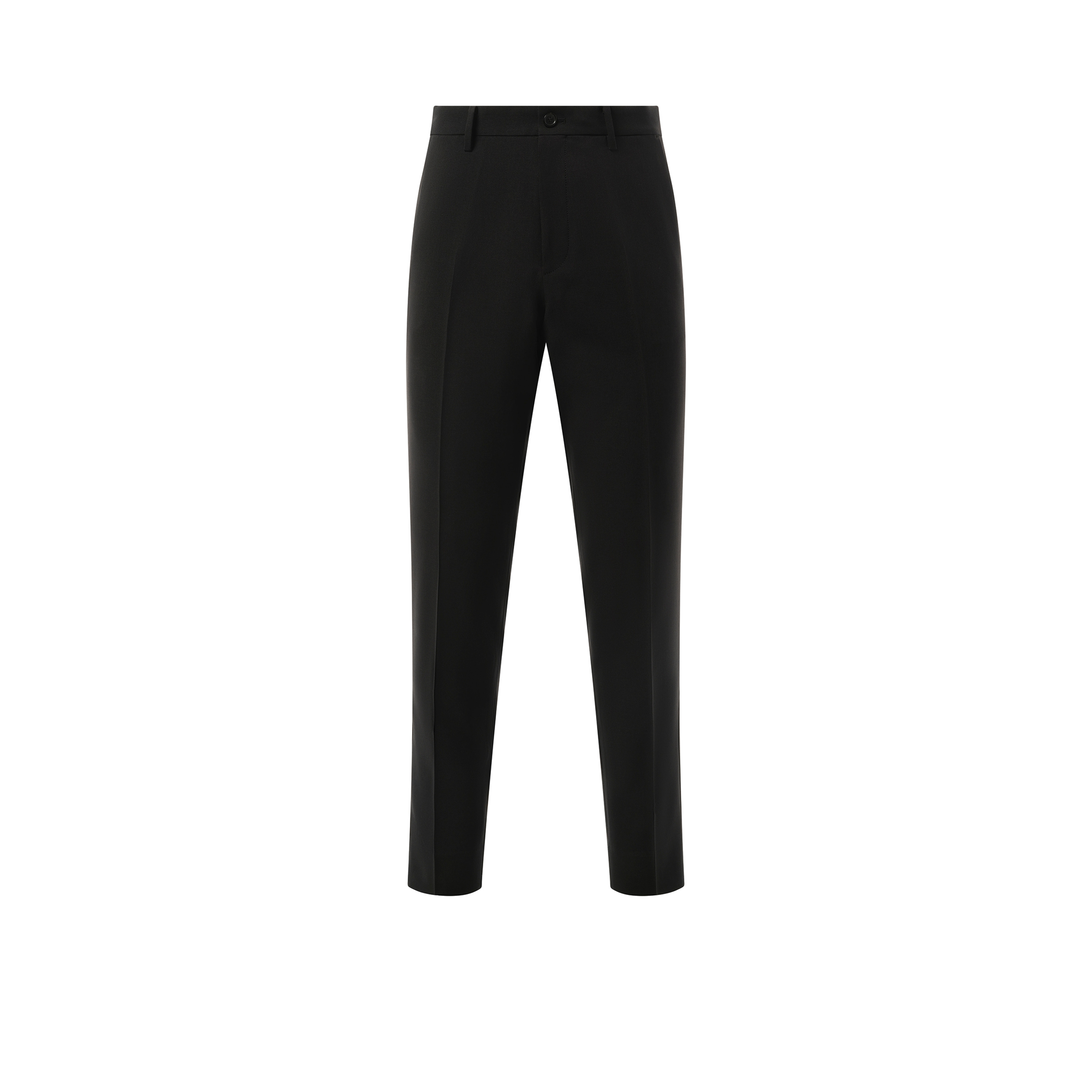 Zip Detail Casual Pants in Black - 2