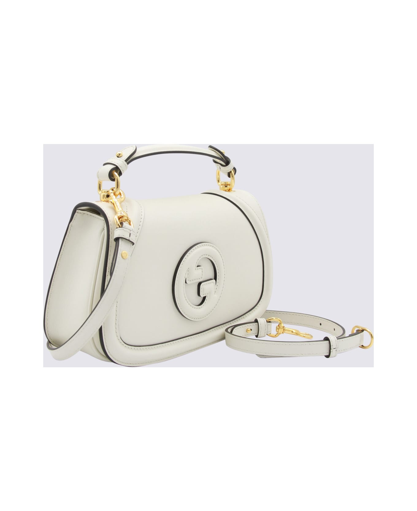 White Leather Blondie Medium Shoulder Bag - 2