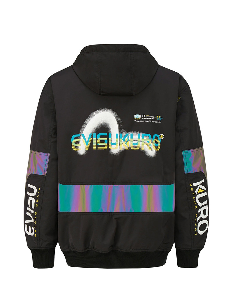 Frosty Seagull Print Padded Jacket 8