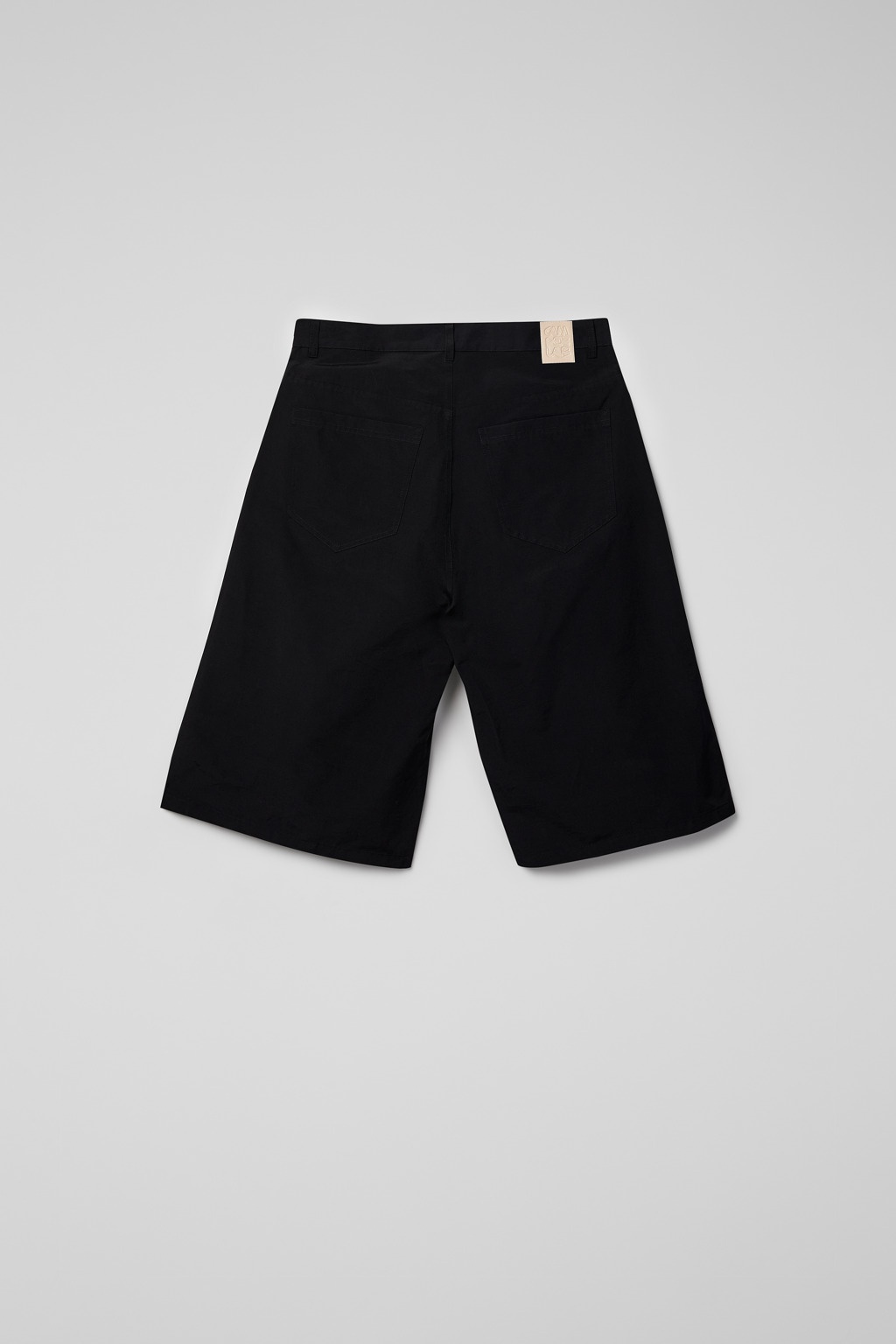 Black Cotton/Nylon Shorts - 3