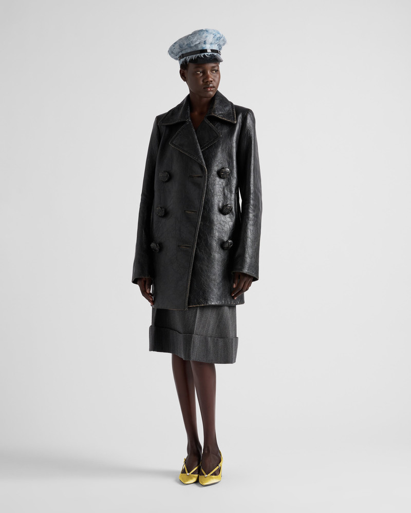 Prada Leather coat outlook