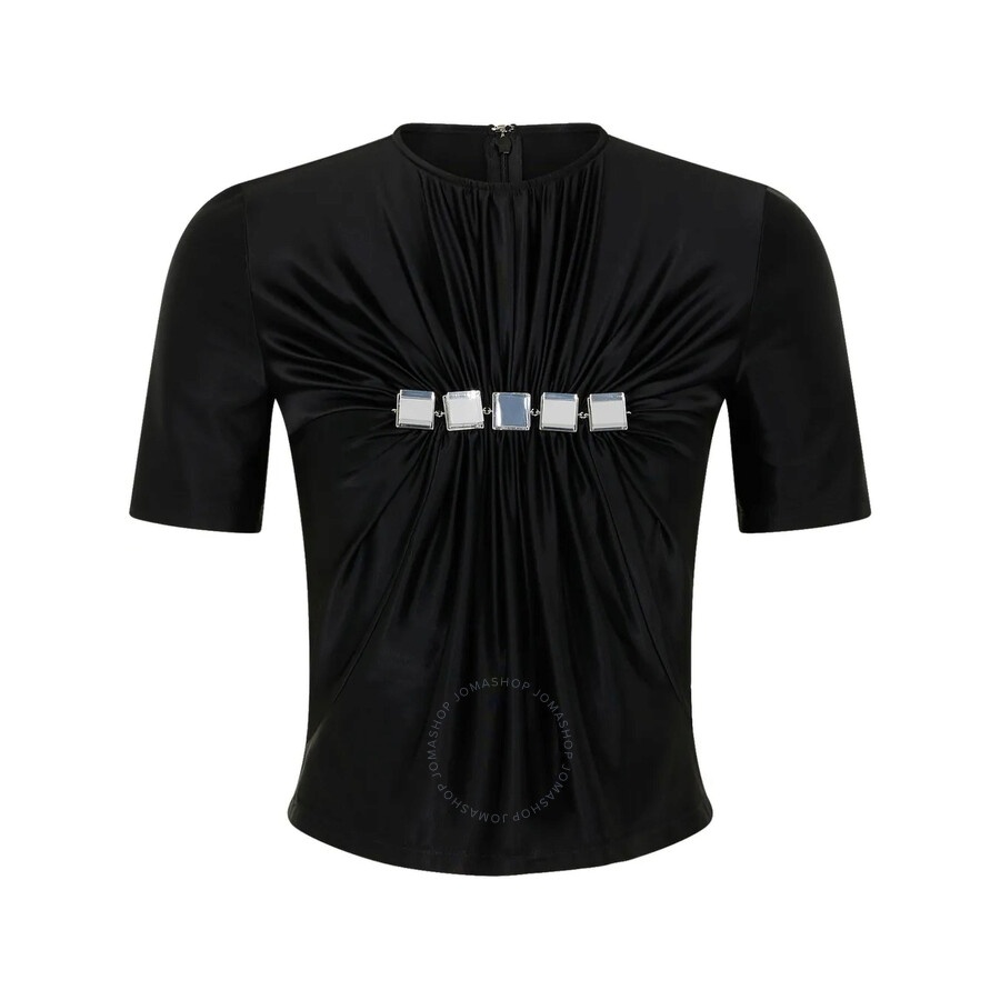Rabanne Gem-Embellished Draped-Effect Haut Top - 5
