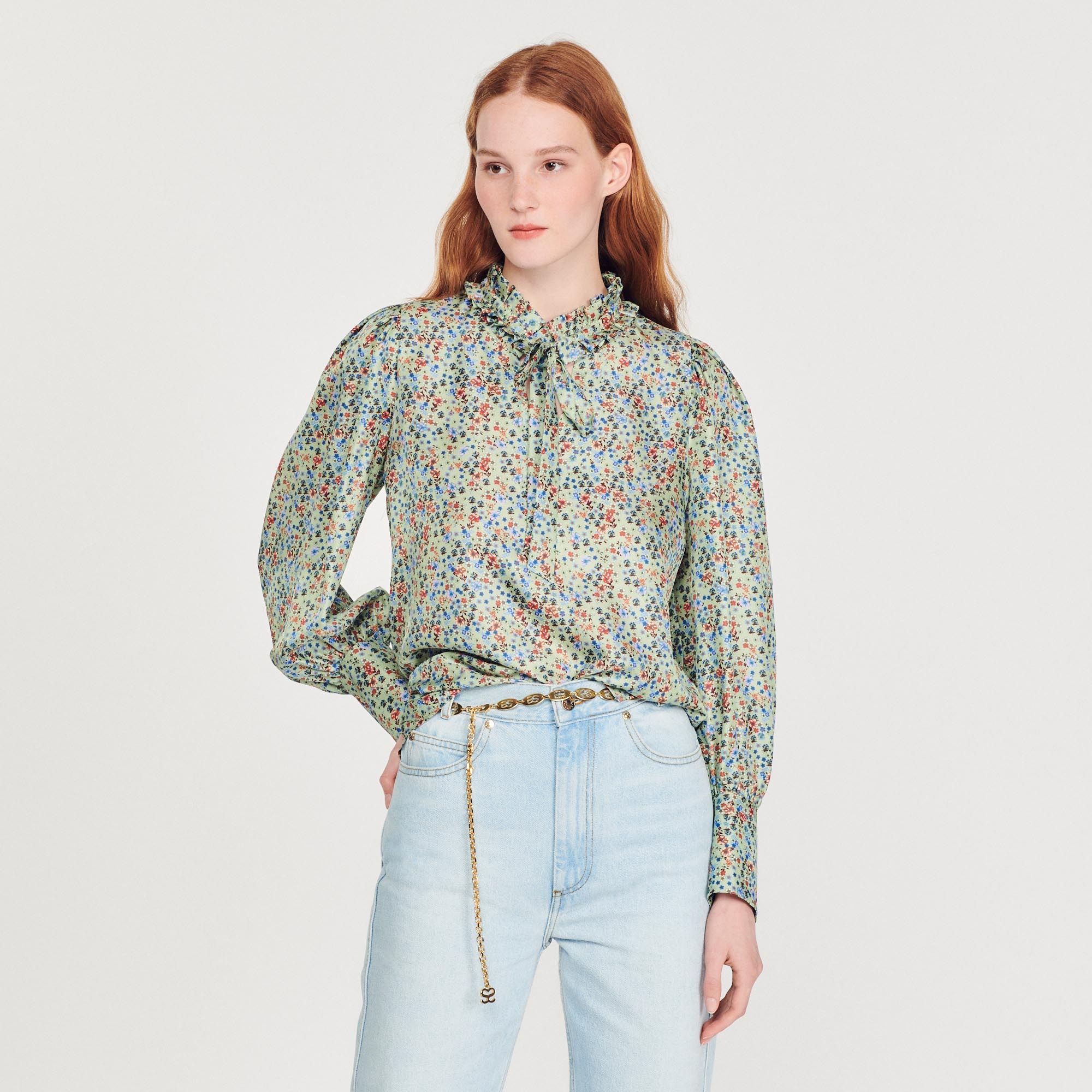 Flowing blouse with Liberty Flower print - 2