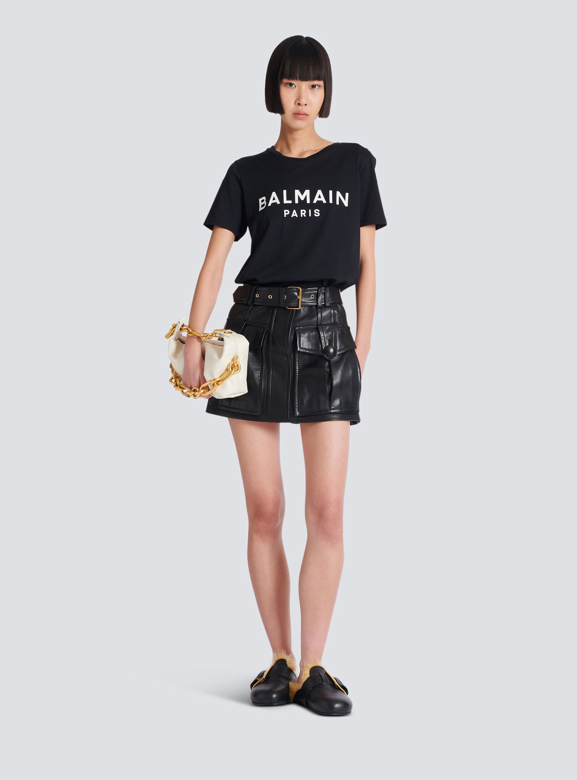 T-shirt with Balmain Paris print - 2