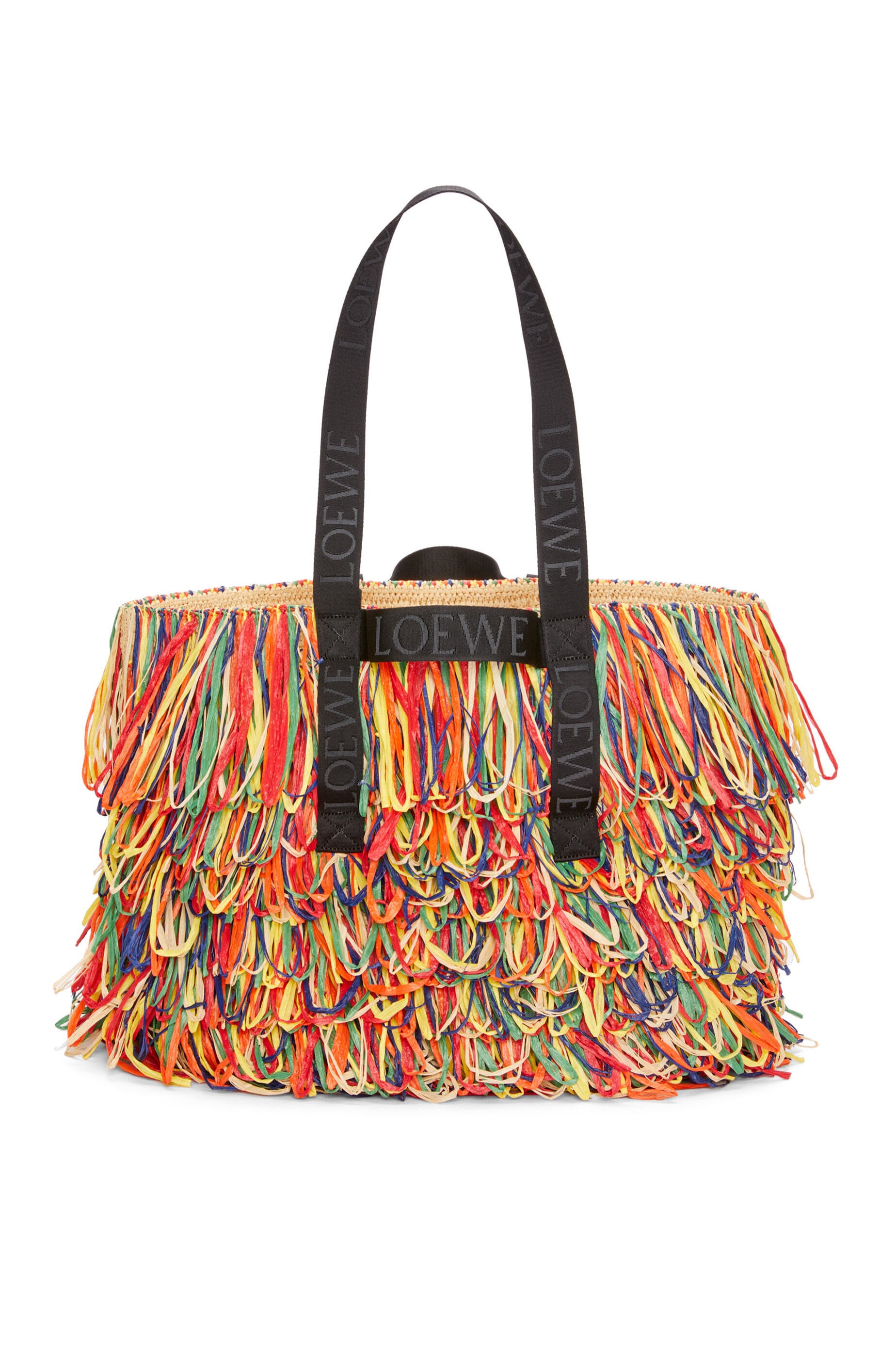 ロエベ　わっぱ Loewe Fold Shopper in raffia | REVERSIBLE