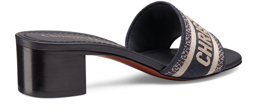 Dway mule in embroidered cotton - 4