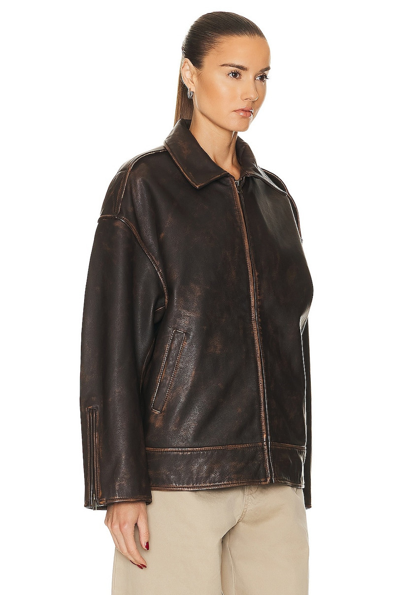 Alek Distressed Leather Jacket 3