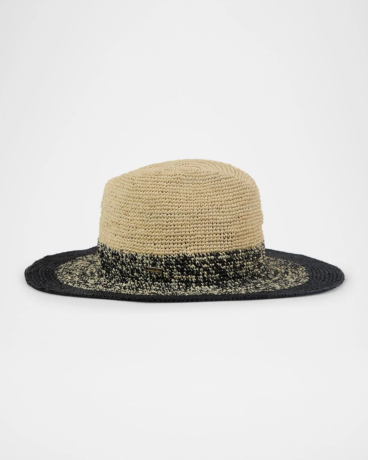 Lourdes Two-Tone Ombre Raffia Sun Hat - 1