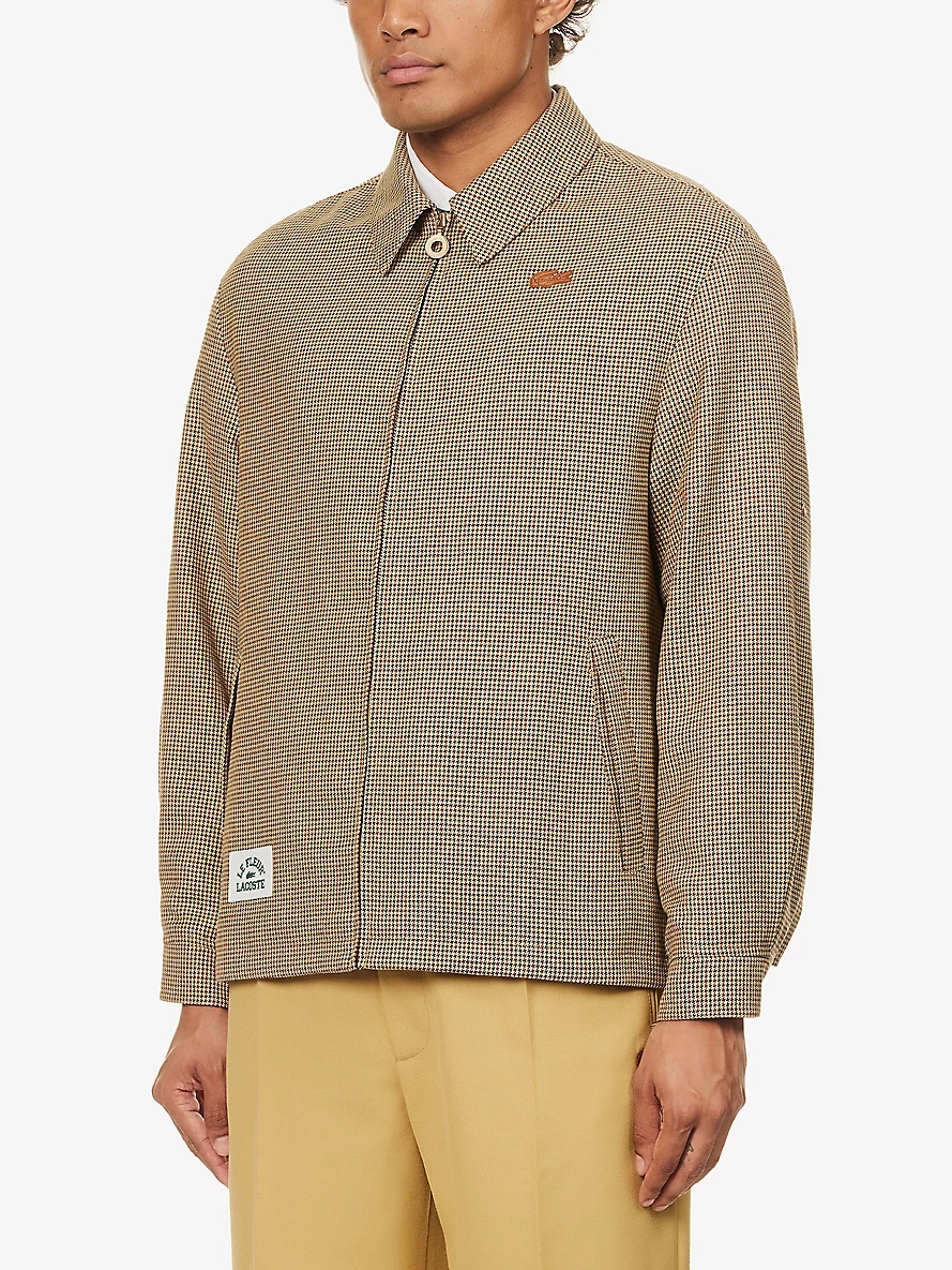le FLEUR* x Lacoste Harrington check-print regular-fit woven jacket - 3