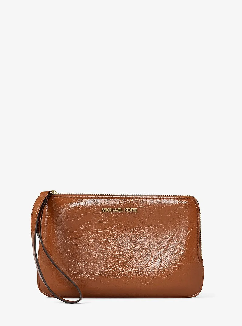 Jet Set Travel Small Crackled Wristlet - 1