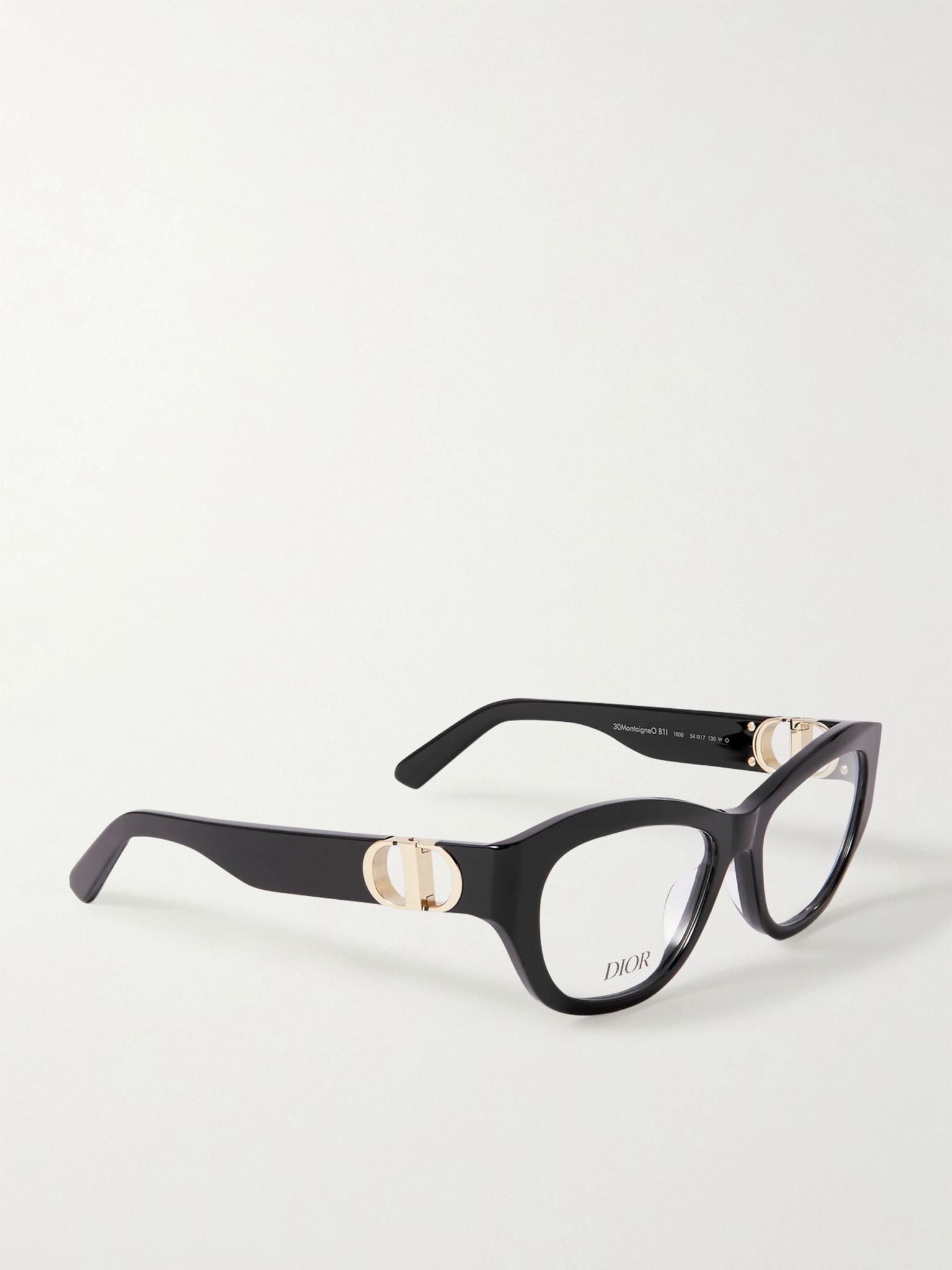 30Montaigne0 B1I oval-frame acetate optical glasses Black - 3