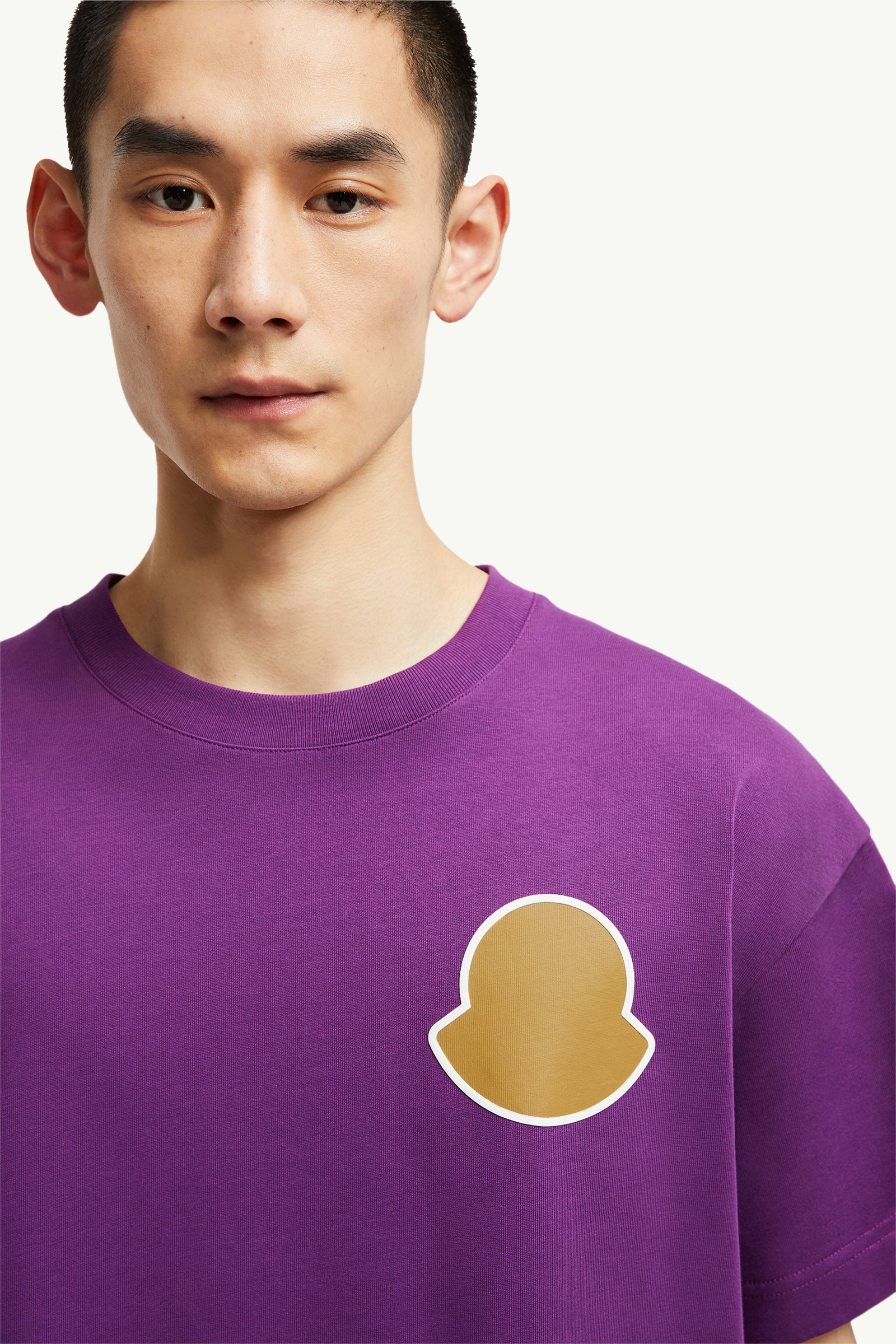 Curved Logo Cotton T-Shirt - 4