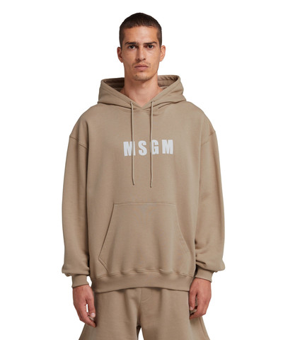 MSGM Hooded sweatshirt wiht logo outlook