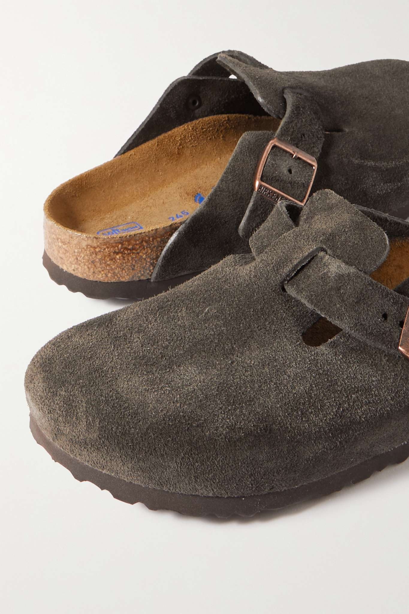 Boston suede clogs - 4
