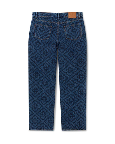 CASABLANCA Dark Vintage Monogram Jeans outlook