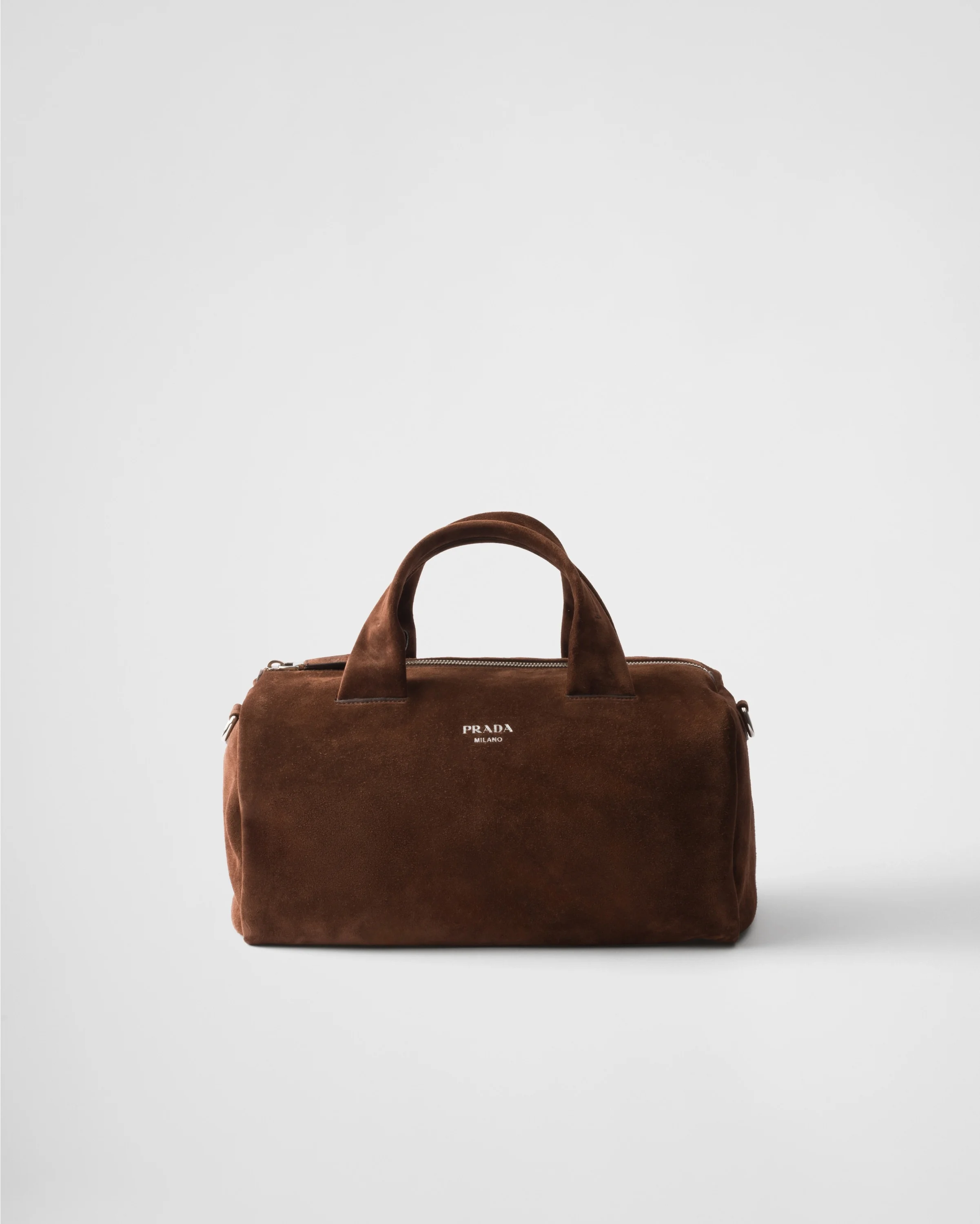 Suede duffle bag - 1