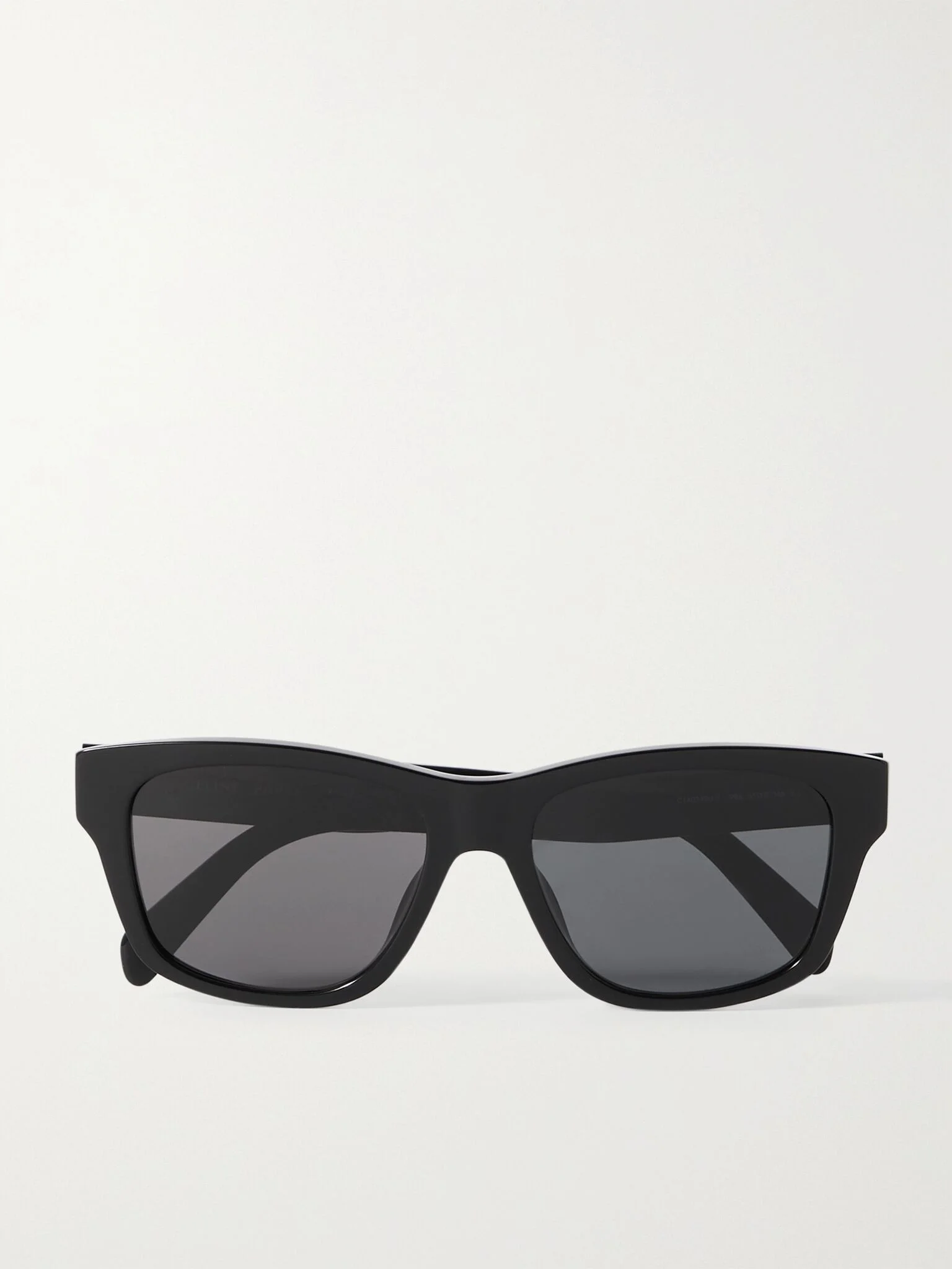 Square-frame acetate sunglasses Black - 1