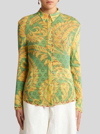 Etro PRINTED TULLE SHIRT outlook